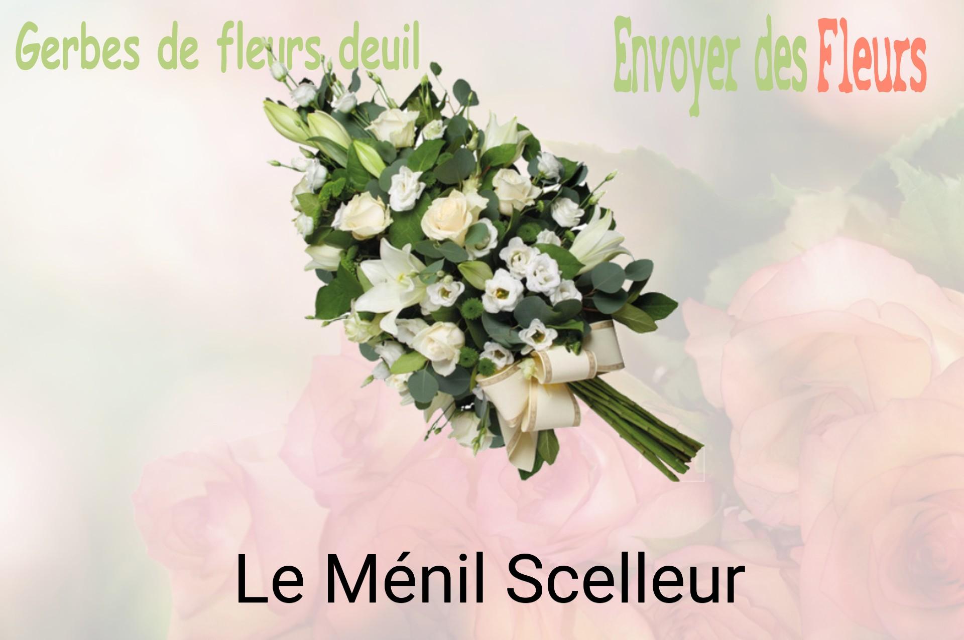 Gerbe de fleurs de deuil livrée à Le Ménil-Scelleur